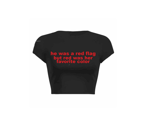 RED FLAG BABY TEE